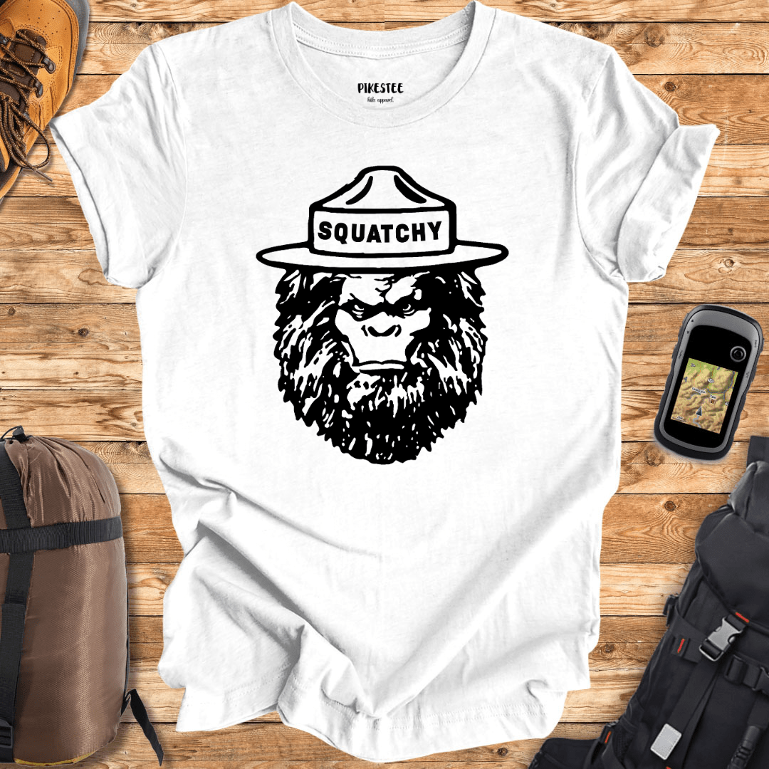 "Squatchy" graphic T-shirt