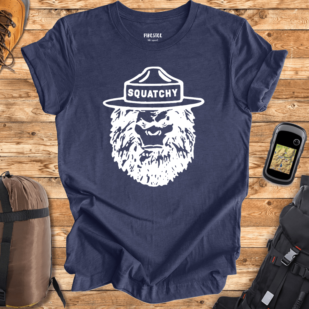 "Squatchy" graphic T-shirt