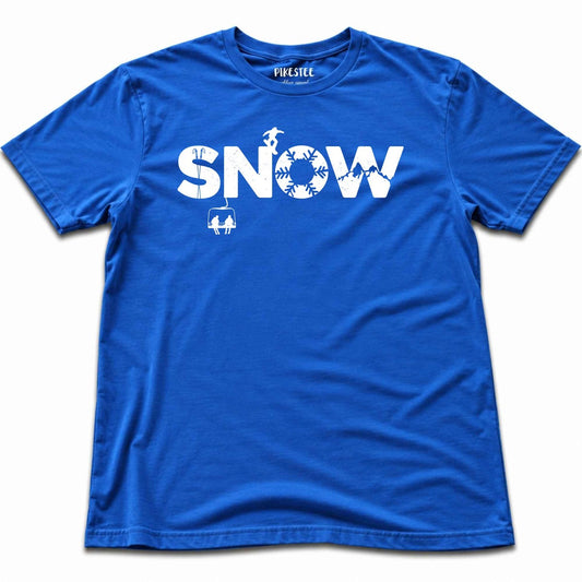 Snow T-shirt - Blue Royal