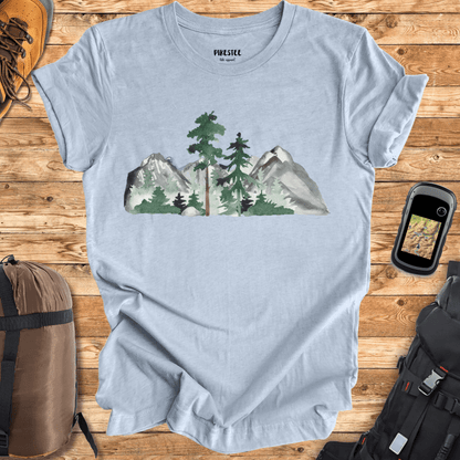 "Watercolor Landscape" graphic T-shirt