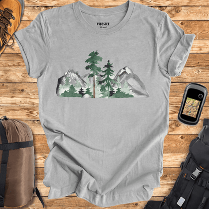 "Watercolor Landscape" graphic T-shirt