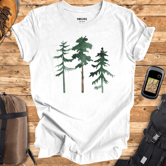 "Watercolor Mountain's Tree" graphic T-shirt