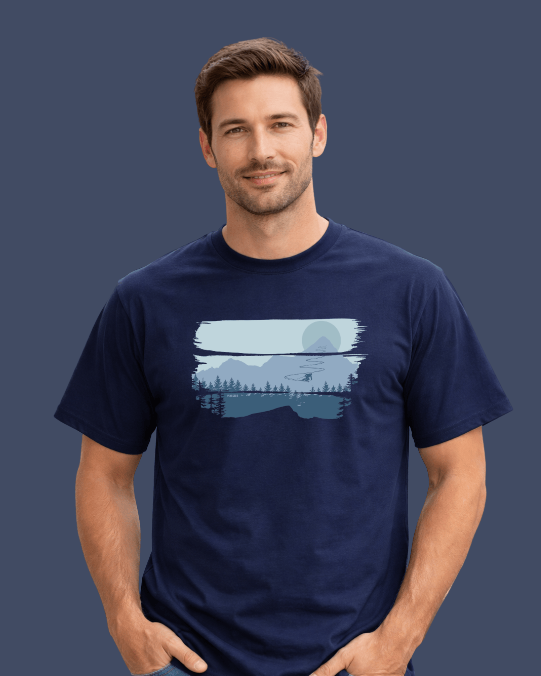 Ski Slalom Landscape T-shirt