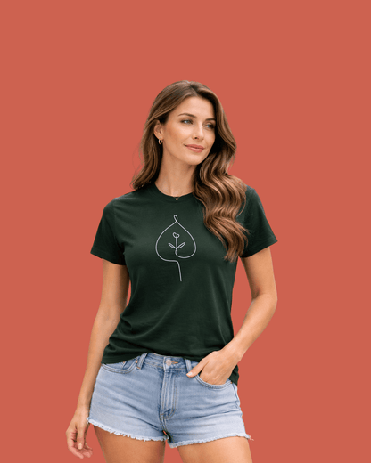 Leave Line Art T-shirt