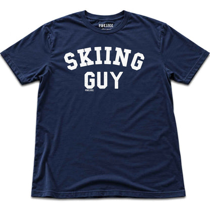 Skiing Guy T-shirt - Navy