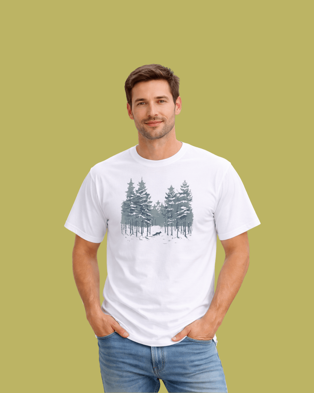 Fox Winter Landscape T-shirt