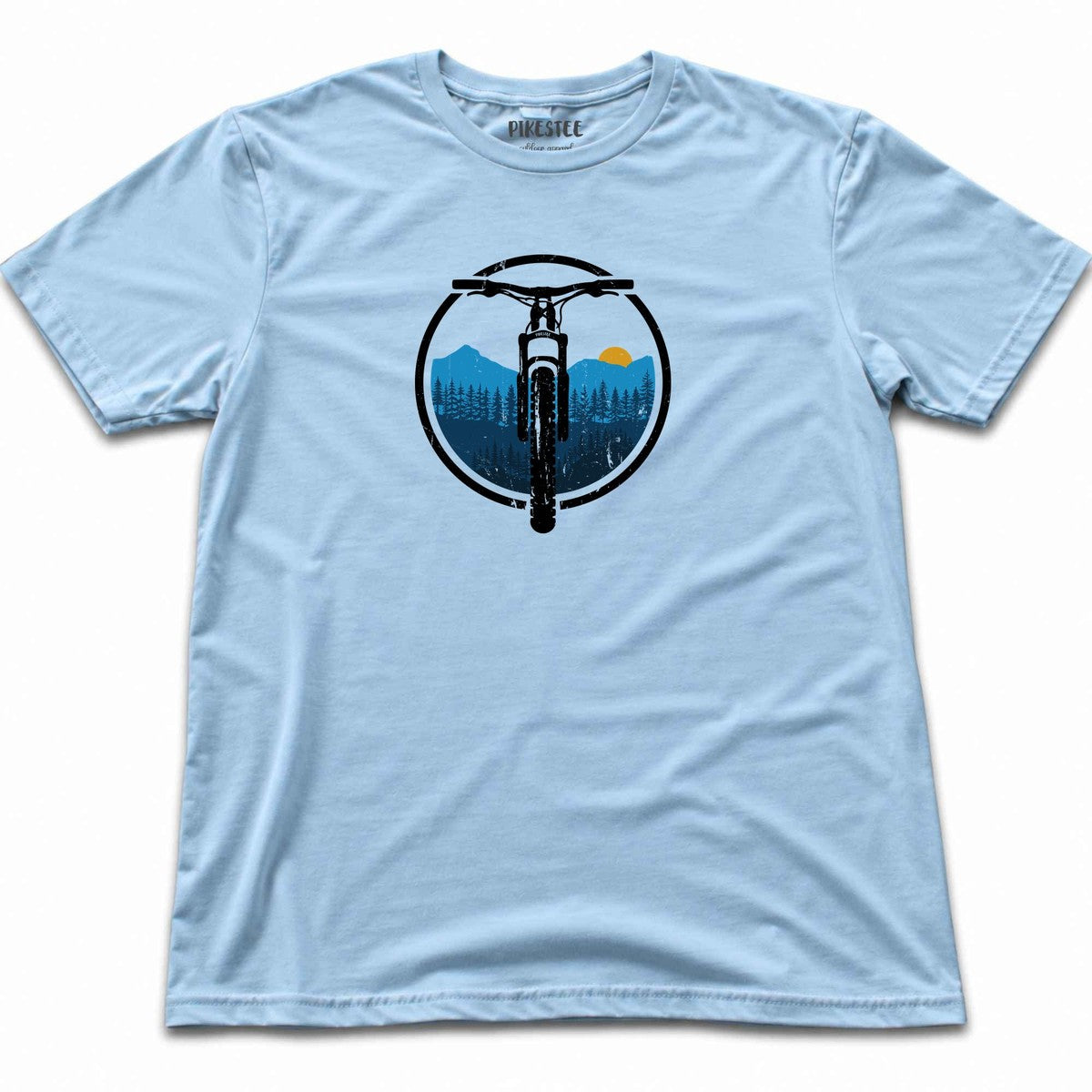 mtbwheel mountain T-shirt - Light Blue