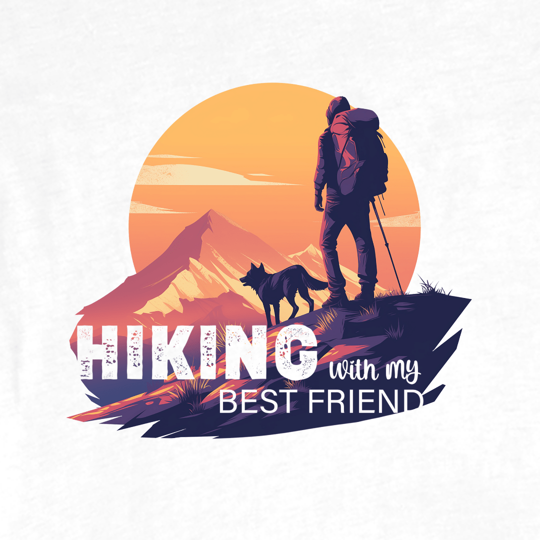 "Hiking with My Best Friend" graphic T-shirt