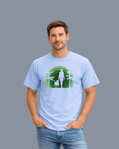 Green Landscape Hike and Dog T-shirt