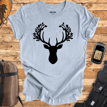 "Deer antler's leaves" graphic T-shirt