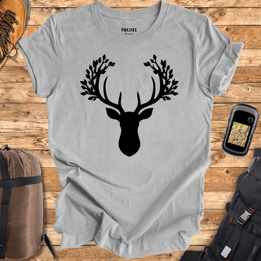 "Deer antler's leaves" graphic T-shirt