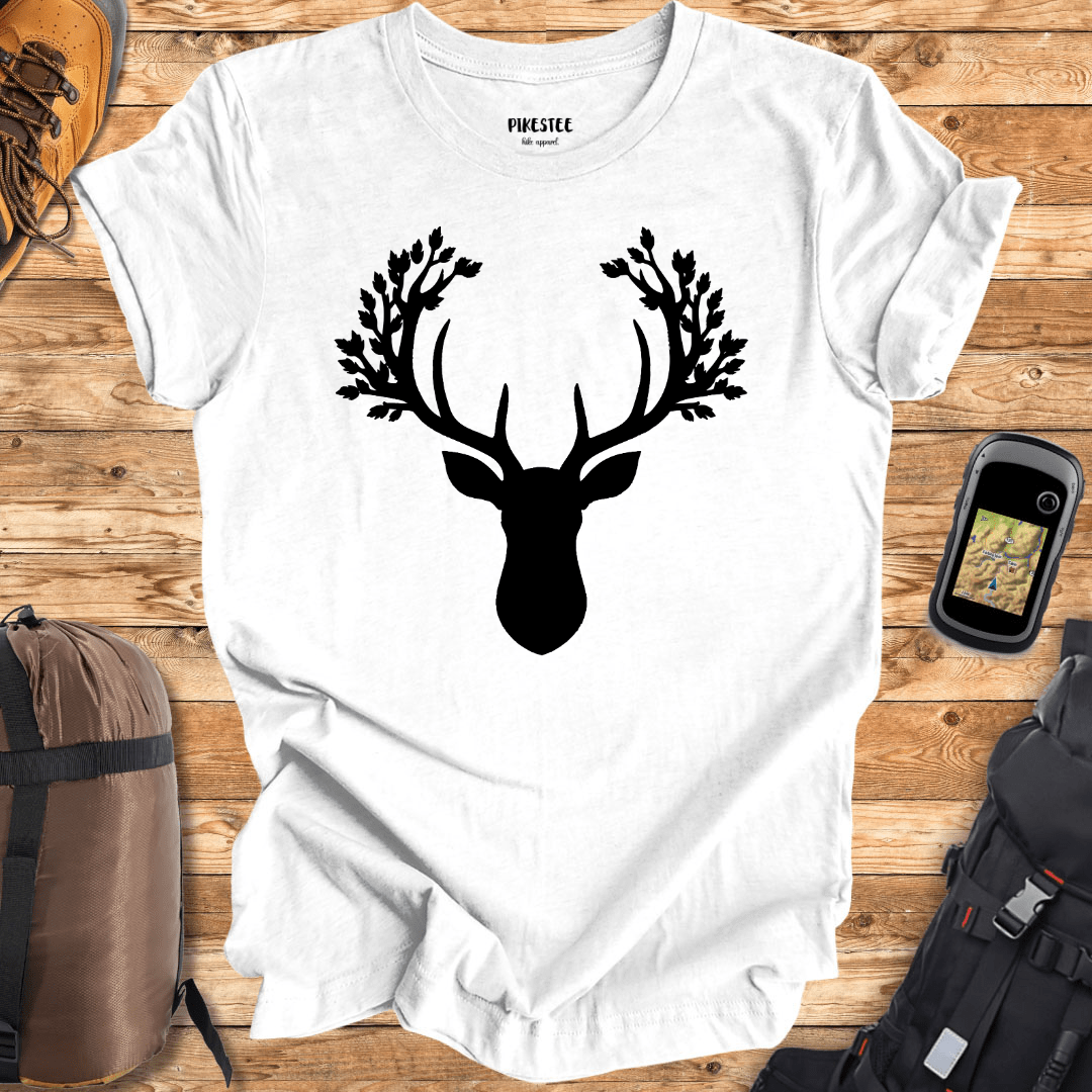 "Deer antler's leaves" graphic T-shirt