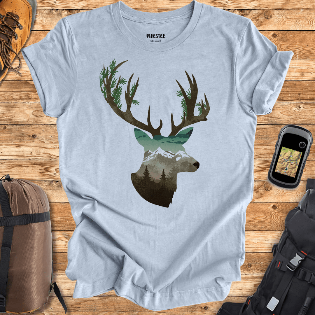 "Deer antler's Landscape" graphic T-shirt