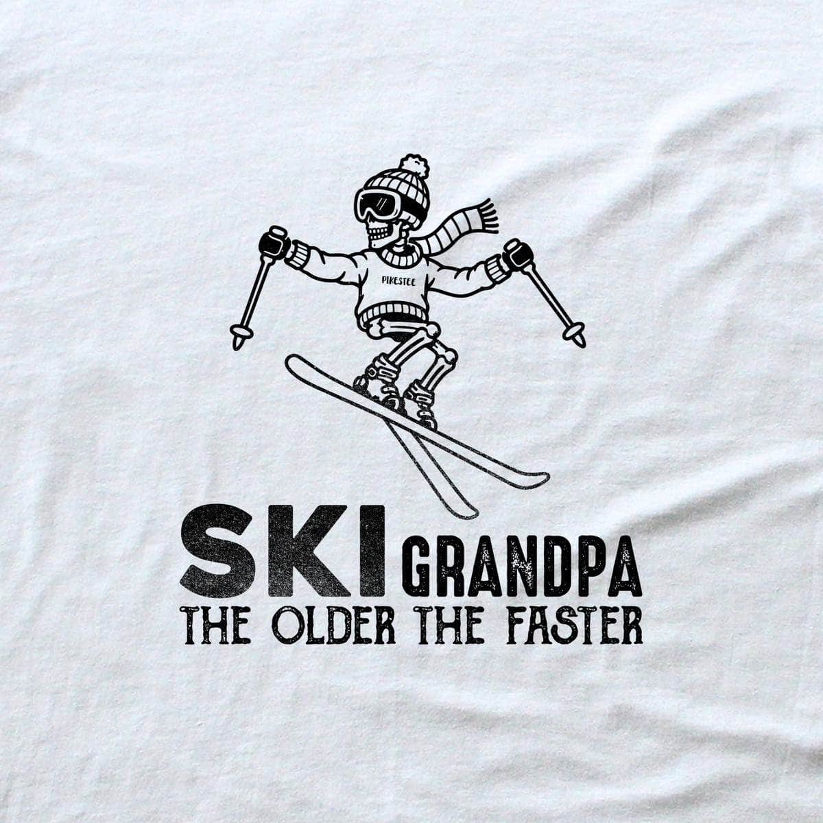Ski Grandpa T-shirt - White - hero