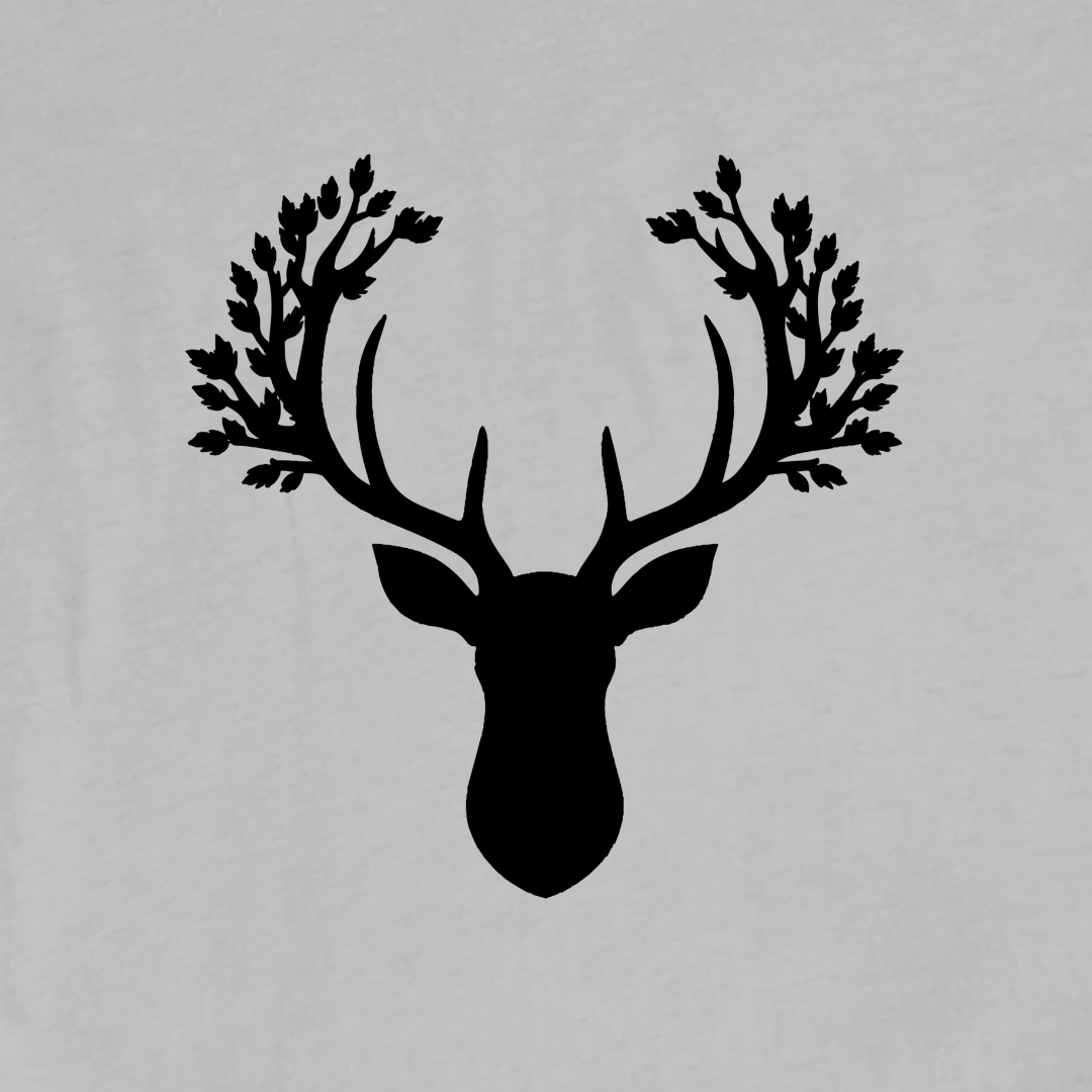 "Deer antler's leaves" graphic T-shirt