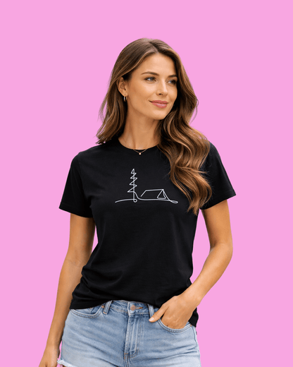 Line Art Camp T-shirt
