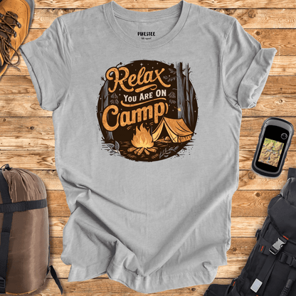 "Relax You are on Camp" graphic T-shirt