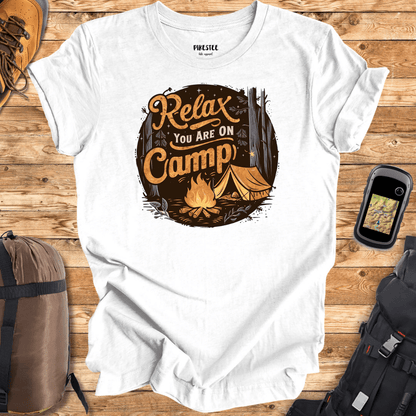 "Relax You are on Camp" graphic T-shirt