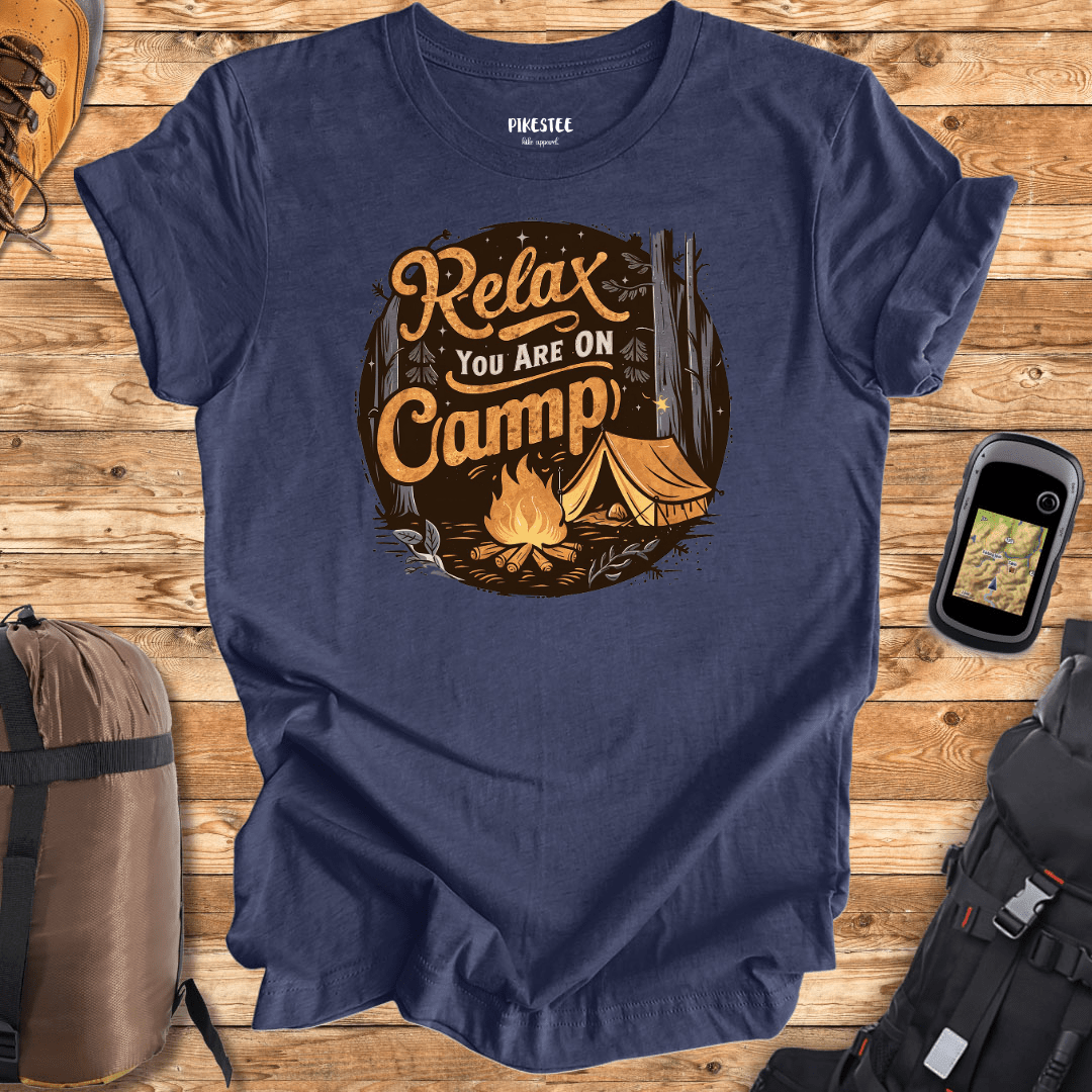 "Relax You are on Camp" graphic T-shirt