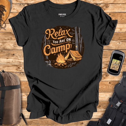 "Relax You are on Camp" graphic T-shirt