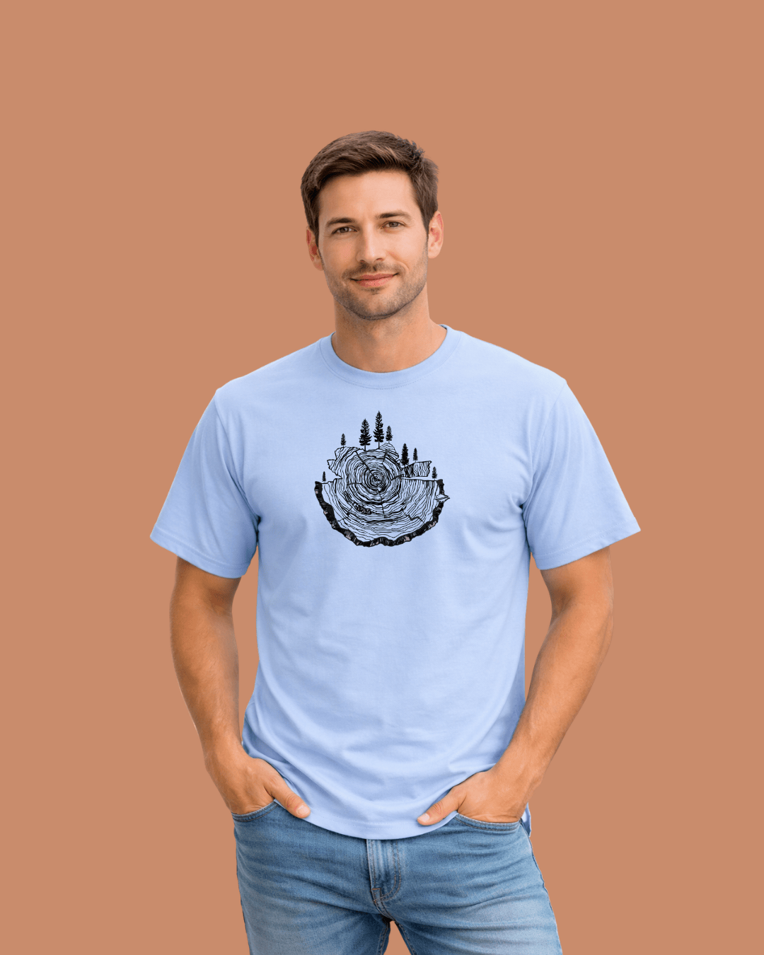 Pine Trunk and Trees T-shirt