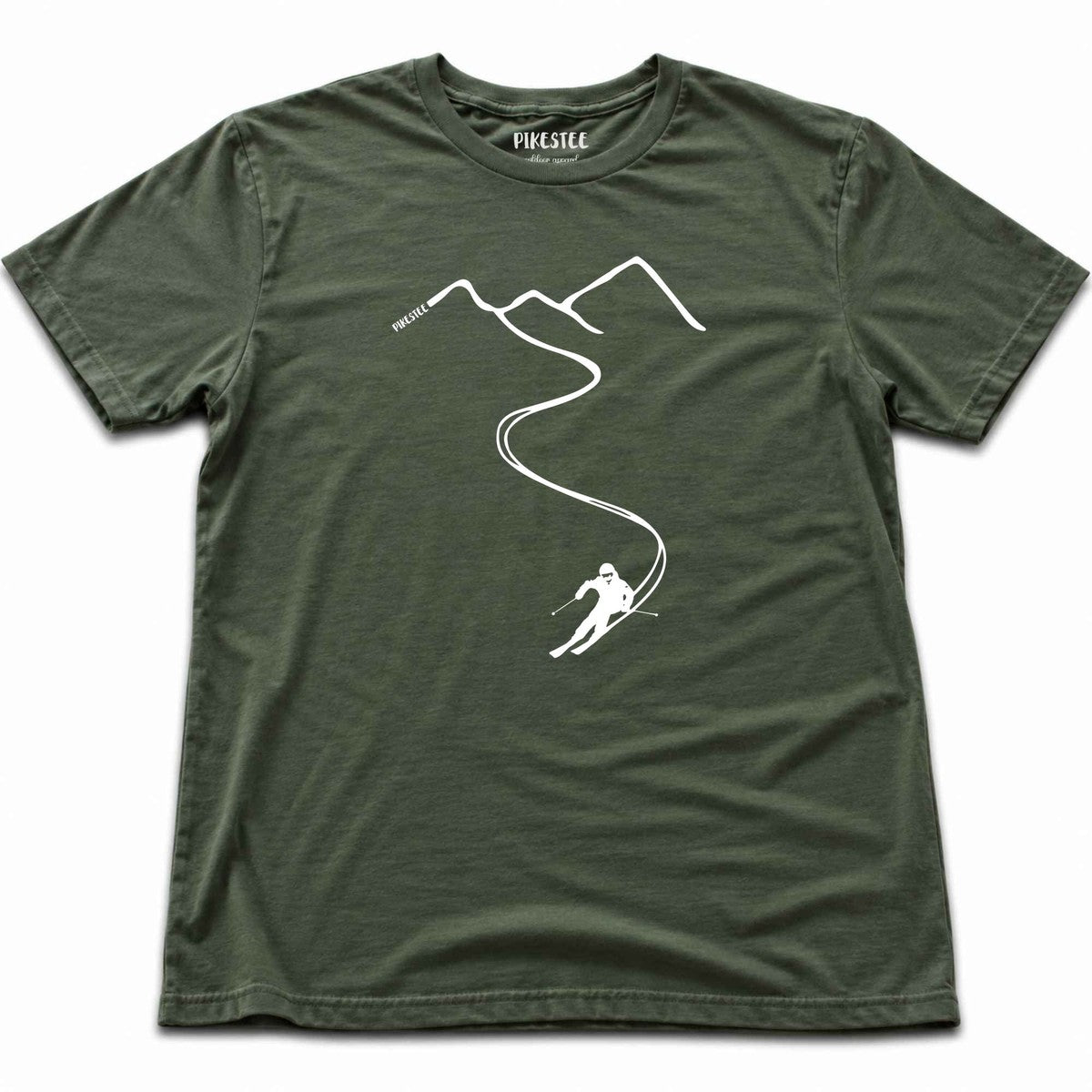 Ski Path T-shirt - Military Green