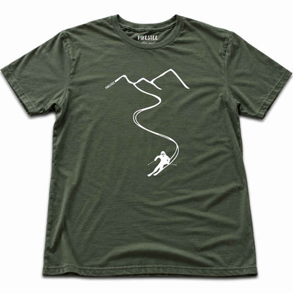 Ski Path T-shirt - Military Green