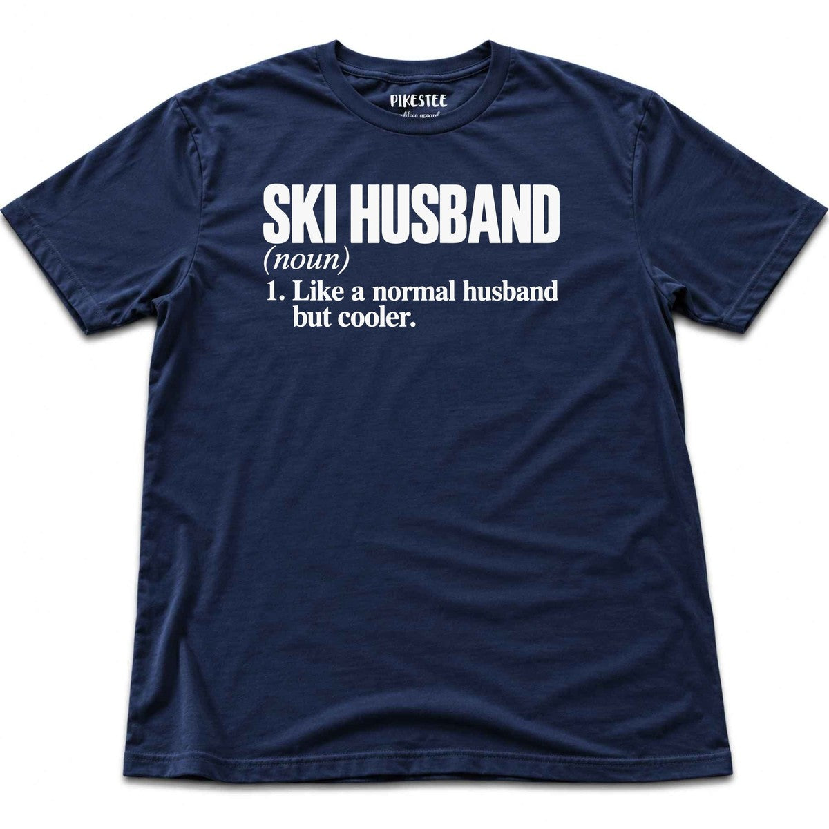 Ski Husband T-shirt - Heather Navy