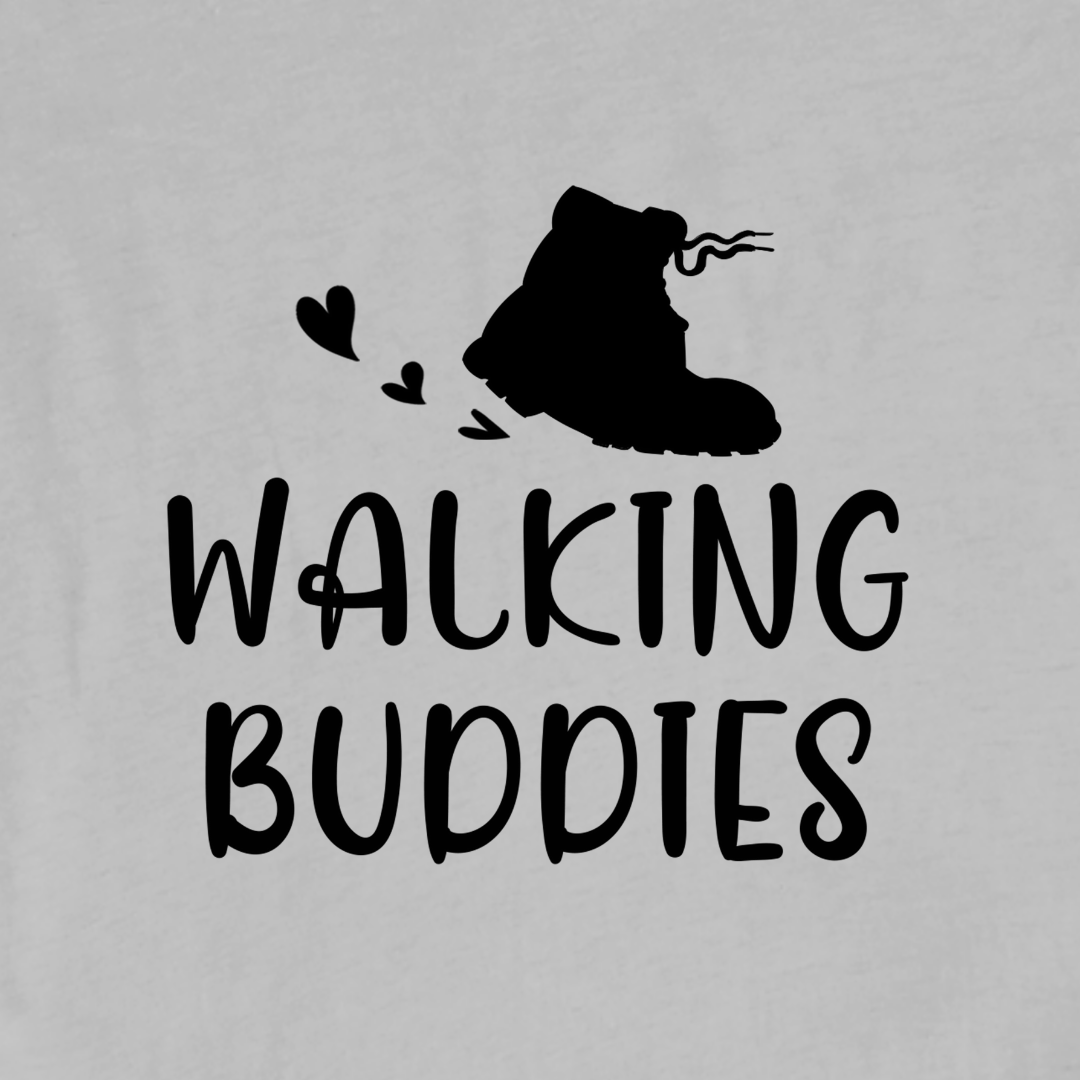 "Walking Buddies" graphic T-shirt