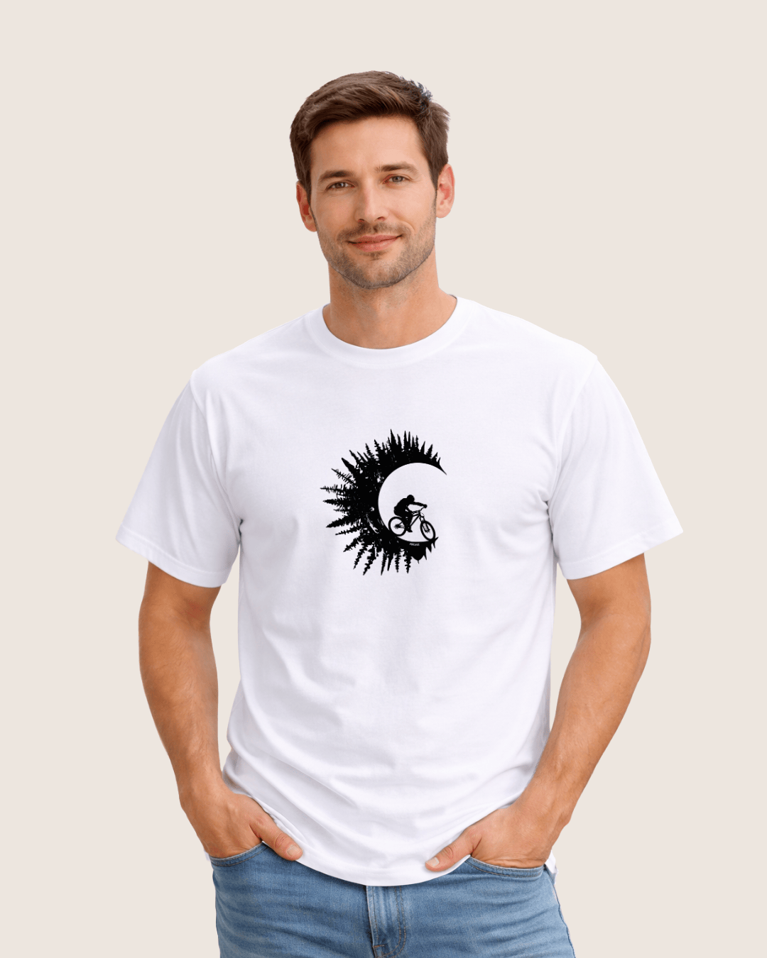 Mountain Bike Round Trees T-shirt