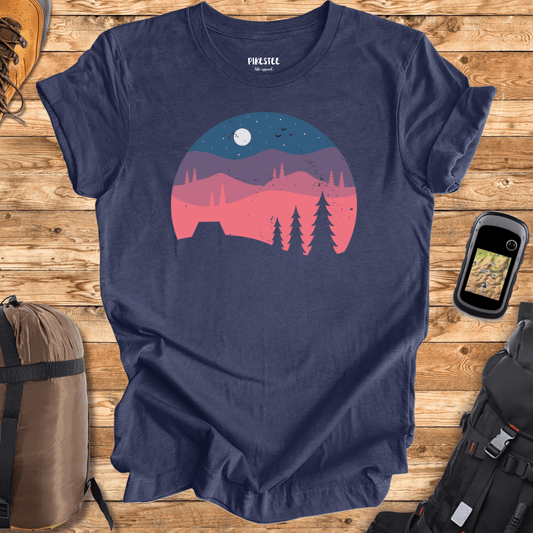 "Night Landscape " graphic T-shirt