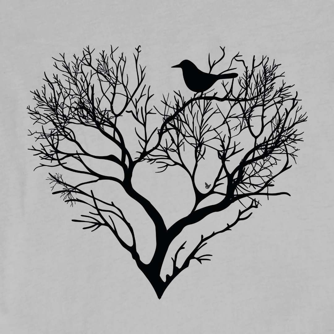 "Branches Heart" graphic T-shirt