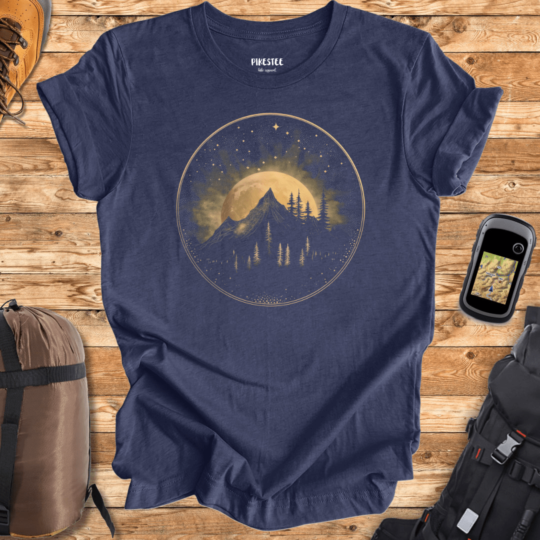 " Gold Mountain Landscape " graphic T-shirt