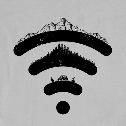 "Natural Wifi Connection" graphic T-shirt