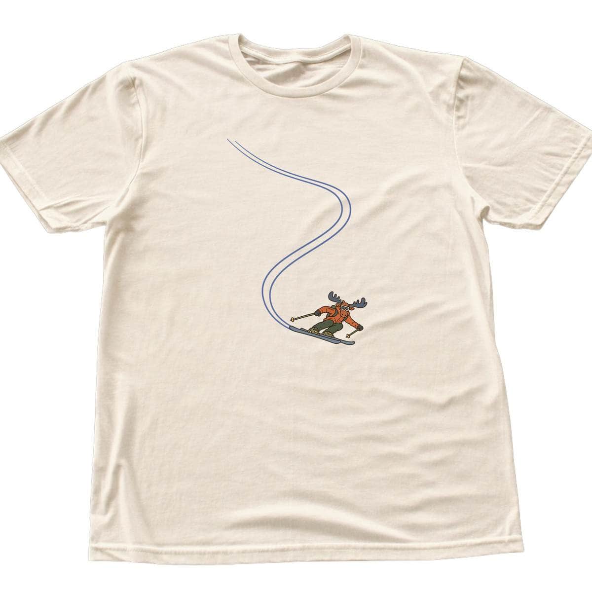 Moose Ski Turn T-shirt - Natural
