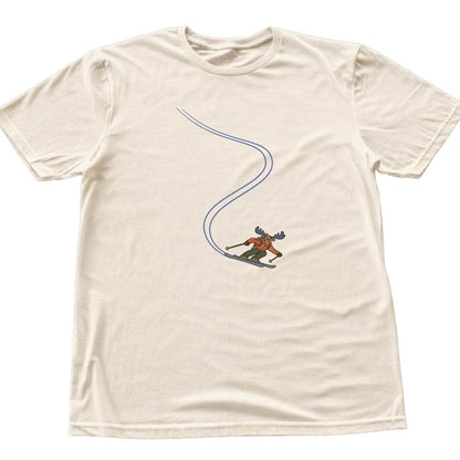 Moose Ski Turn T-shirt - Natural