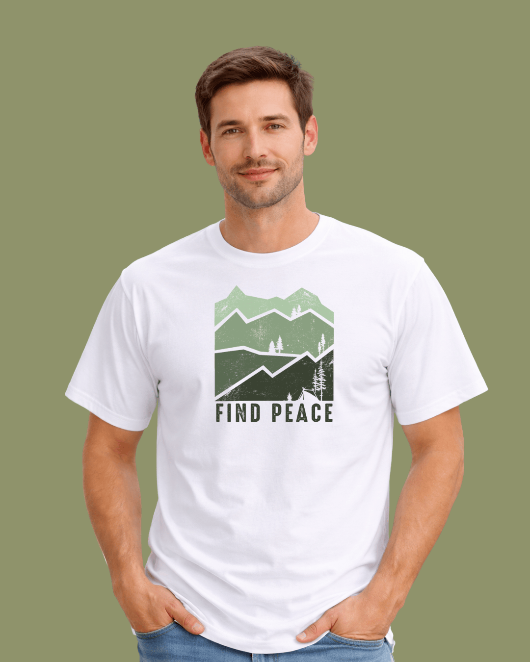 Find Peace Mountains T-shirt