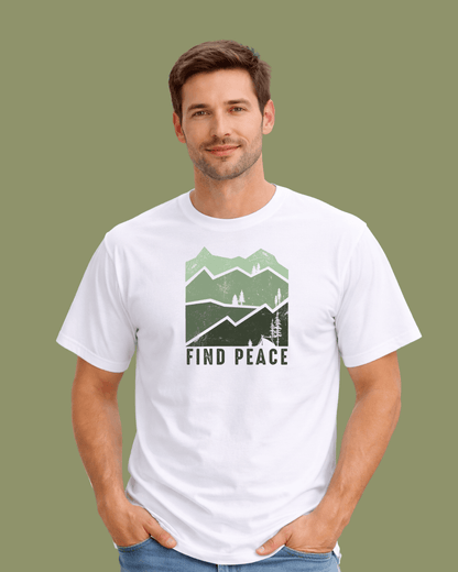 Find Peace Mountains T-shirt