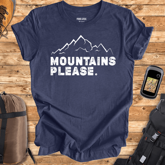 "Mountains Please" Graphic T-Shirt