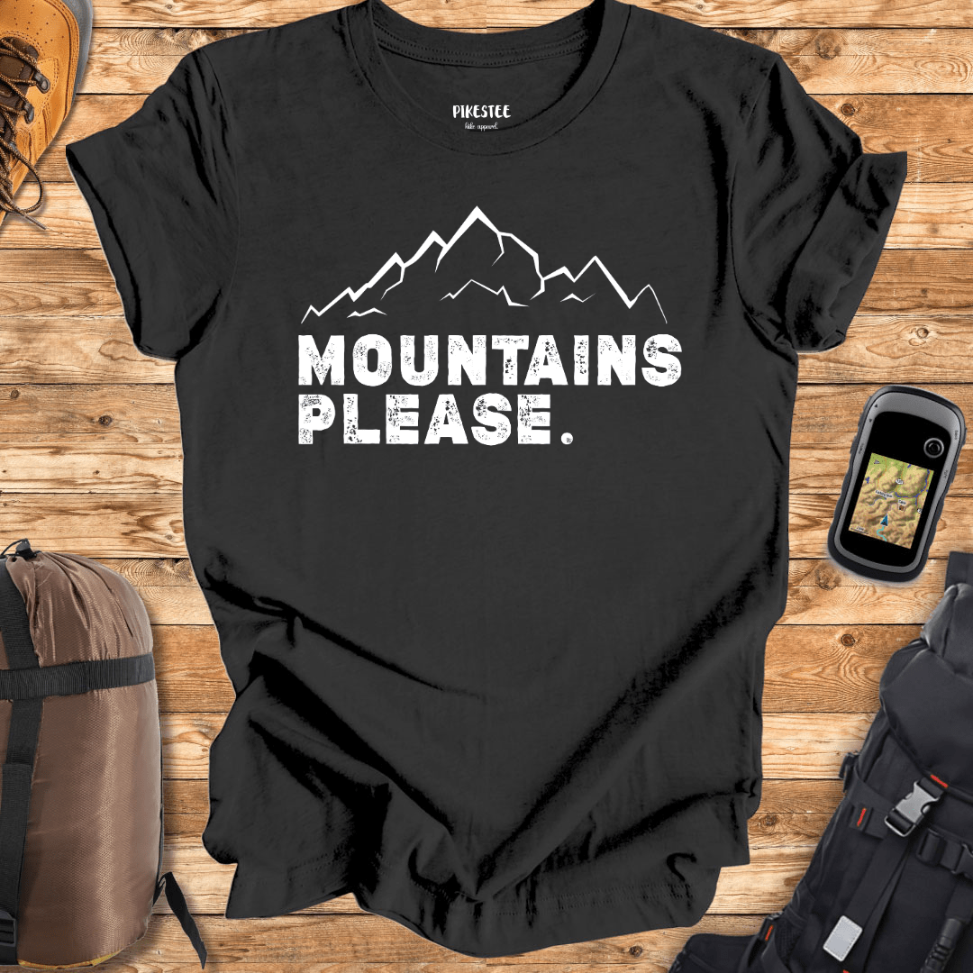 "Mountains Please" Graphic T-Shirt