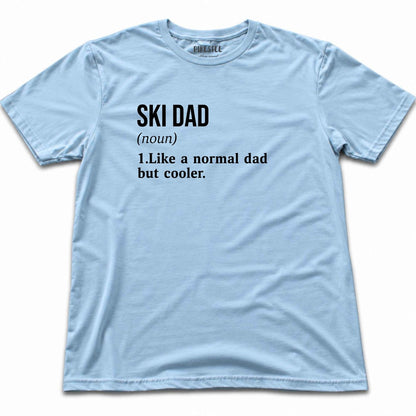 Ski Dad Definition T-shirt - Light Blue