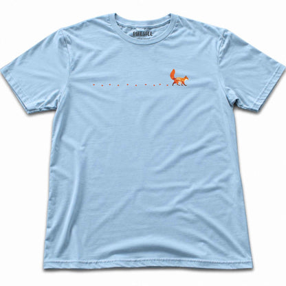 Colorfull Squirel Path T-shirt - Light Blue