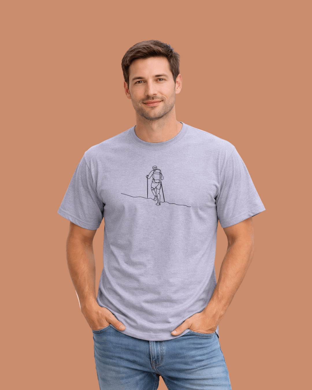 Line Art Hiker T-shirt