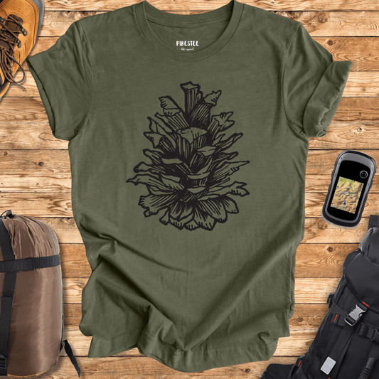 "Pine Cone" graphic T-shirt