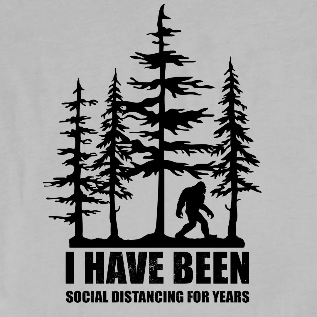 "I Have Been Social Distancing For Years" graphic T-shirt