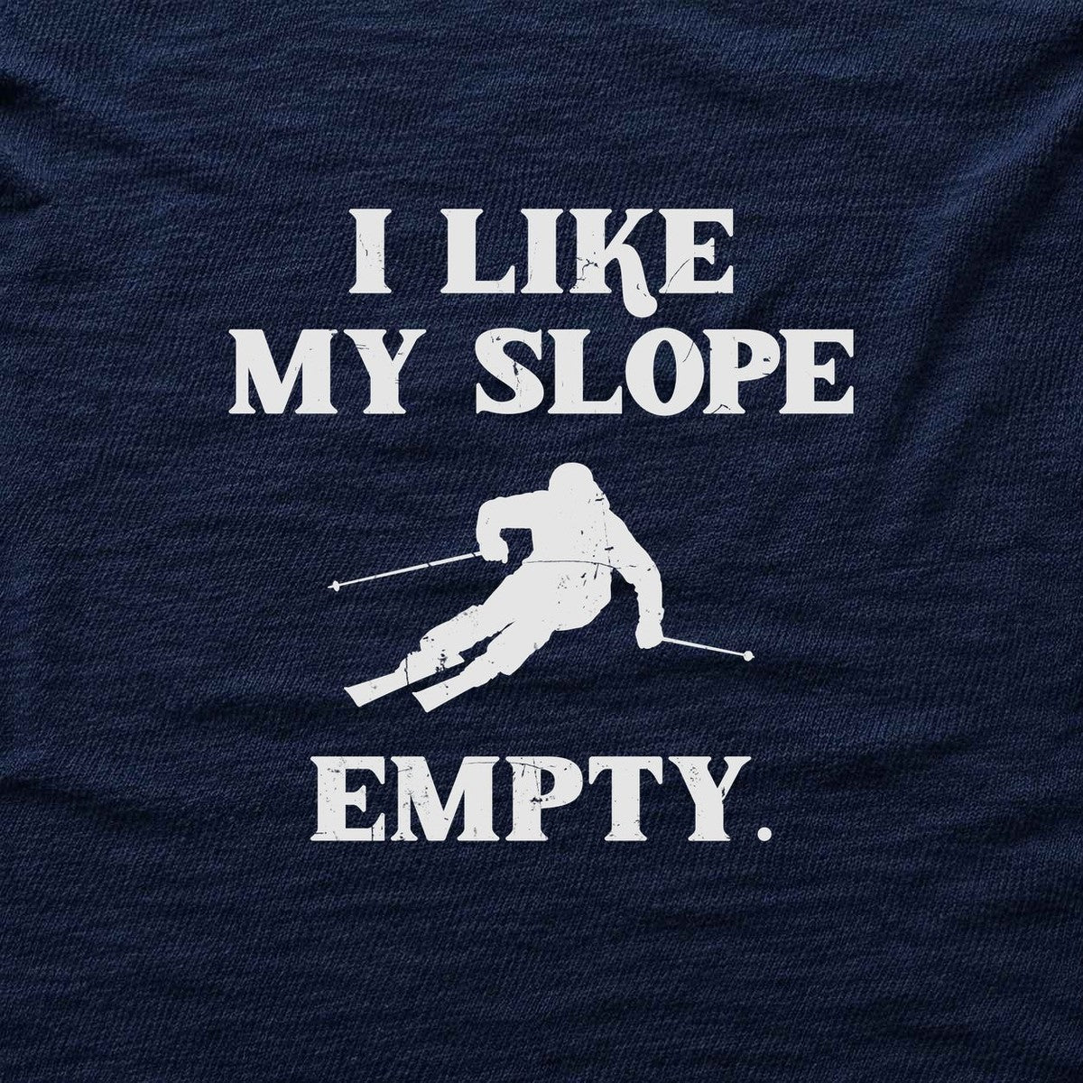 I Like Slope Empty T-shirt - Navy - hero
