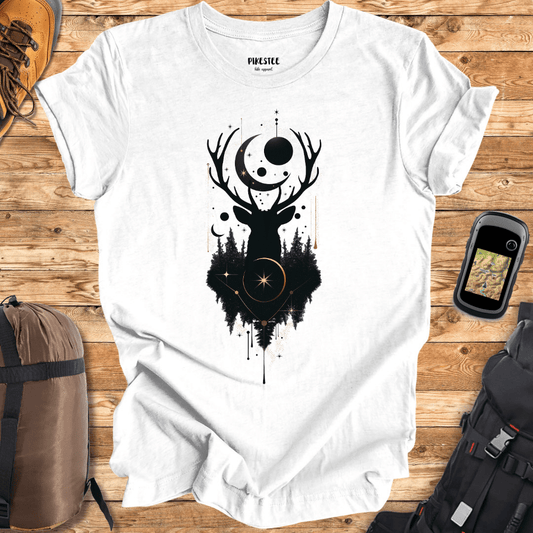 " Deer Black and gold" graphic T-shirt