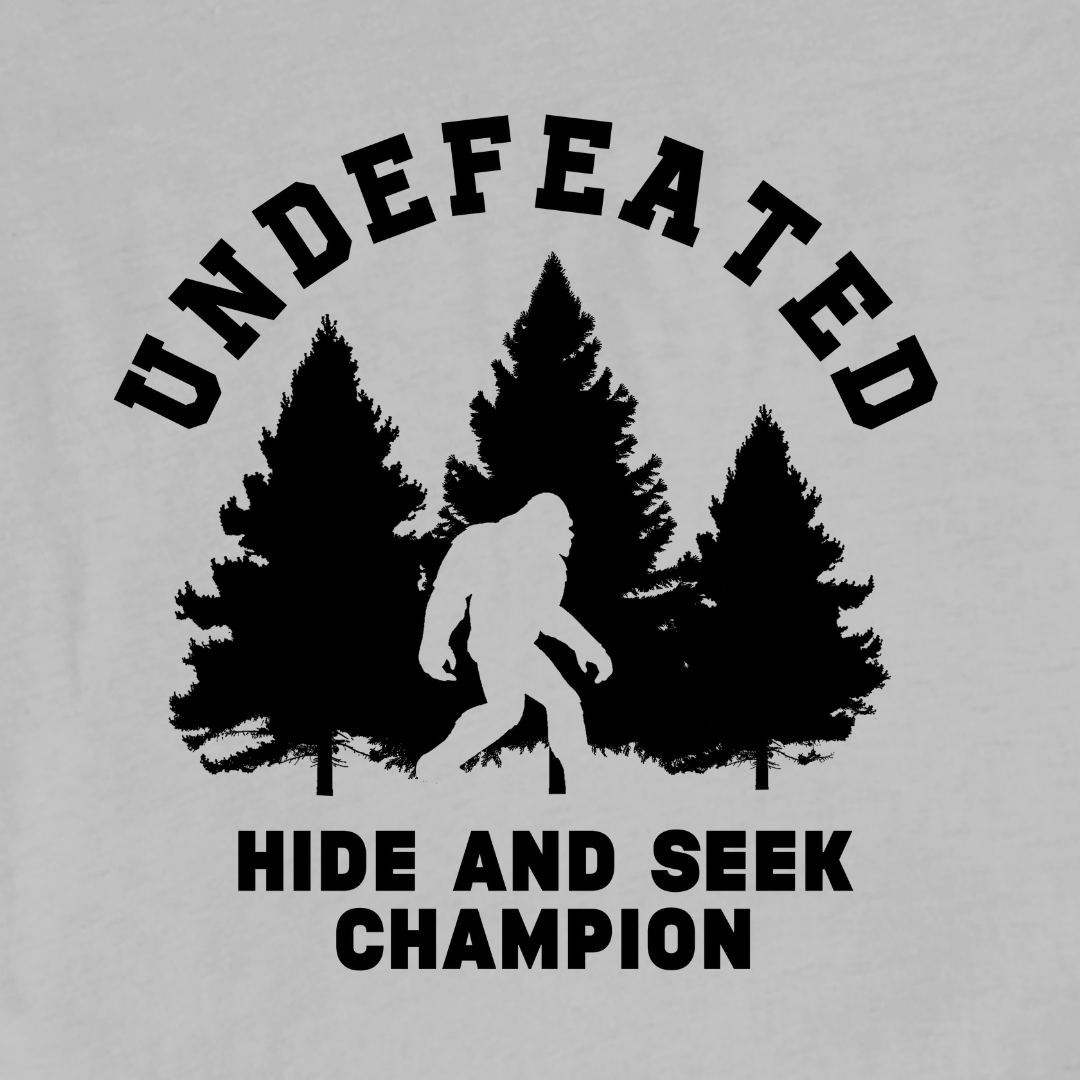 "Undefeated Hide and Seek Champion" T-shirt