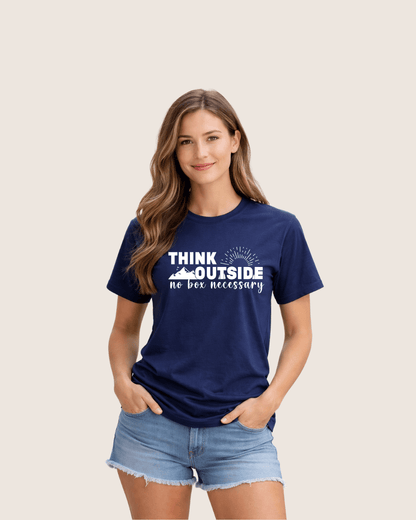 Think Outside, no box T-shirt