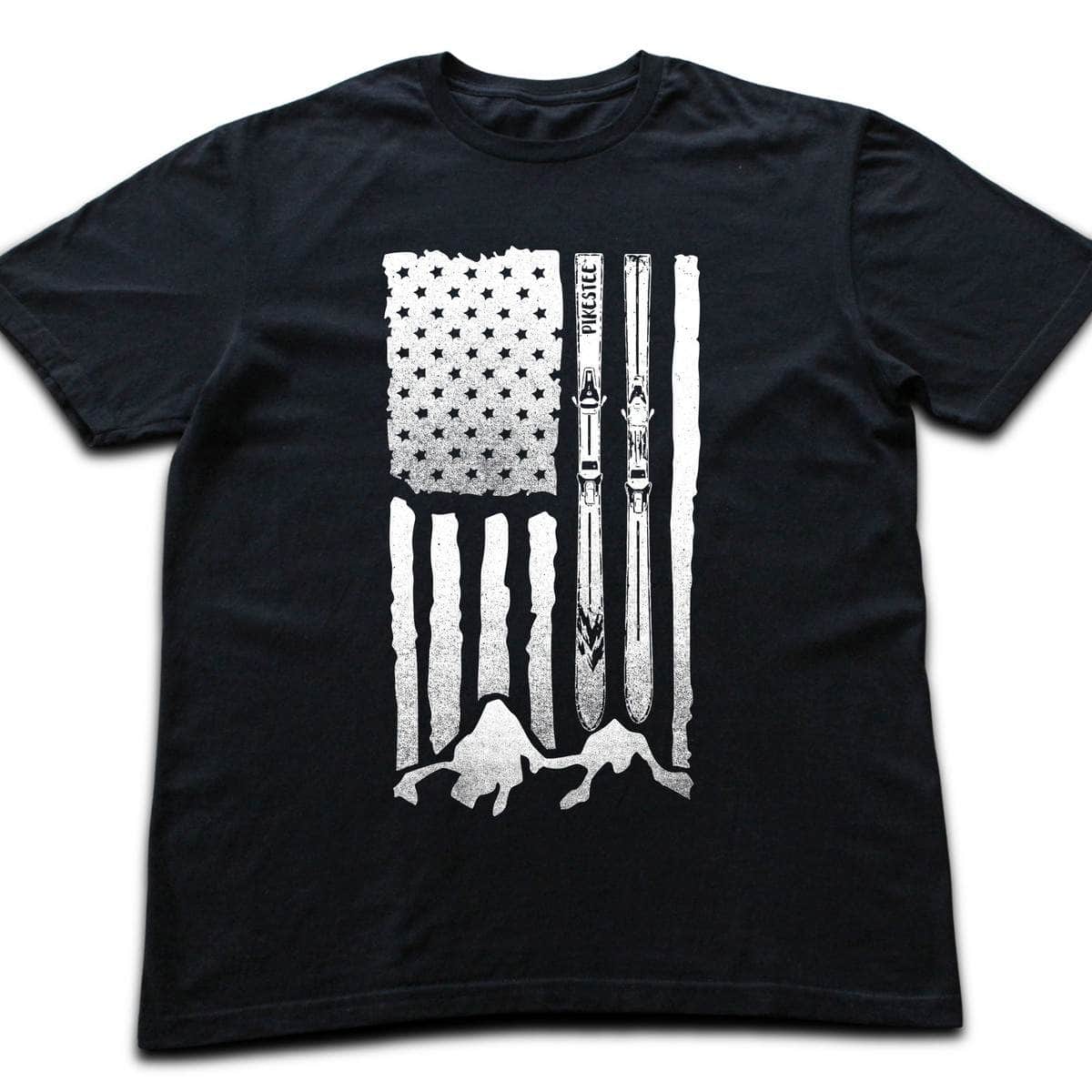 U S Aski Landscape T-shirt - Black